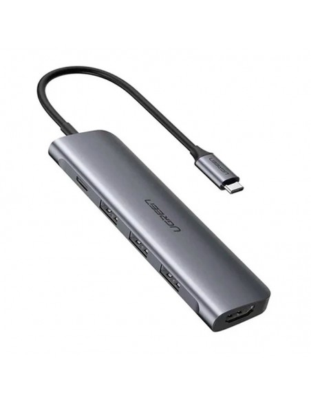 HUB USB-C UGREEN 5 EN 1 CM136 (70495) 3X USB 3.0| 1X HDMI| 1X USB-C F