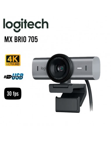 CAMARA WEB LOGITECH MX BRIO 705 4K FOR BUSINESS (960-001529) USB C