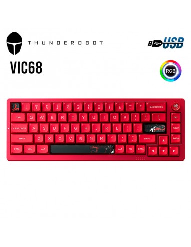 TECLADO GAMER THUNDEROBOT VIC68