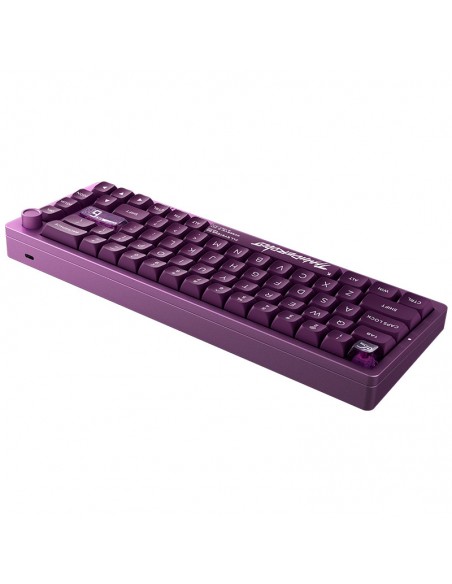 TECLADO GAMER THUNDEROBOT VIC68 PURPLE ( VIC68 ) MAGNETICO | SWITCH MAGNETIC GATERON JADE | LED-RGB