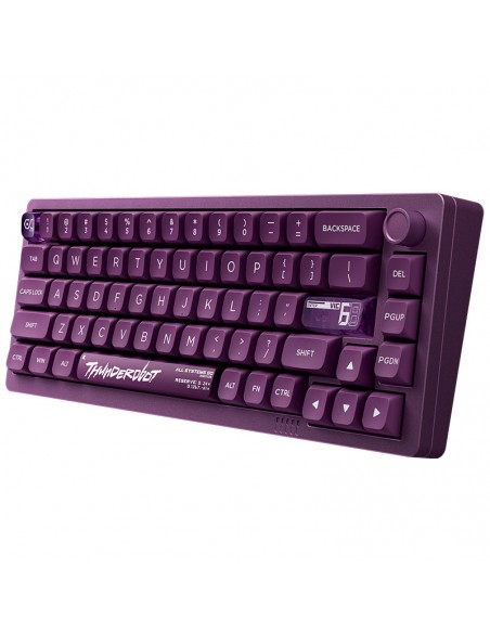 TECLADO GAMER THUNDEROBOT VIC68 PURPLE ( VIC68 ) MAGNETICO | SWITCH MAGNETIC GATERON JADE | LED-RGB
