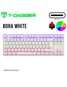 TECLADO T-DAGGER BORA WHITE