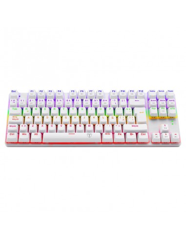 TECLADO T-DAGGER BORA WHITE ( T-TGK313W-RD )...
