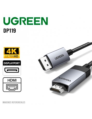 CABLE UGREEN DP119 DISPLAYPORT A HDMI ( 25491 )...