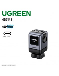 CARGADOR UGREEN UNO 100W CARGA RAPIDA US (45514B) 4 PUERTOS