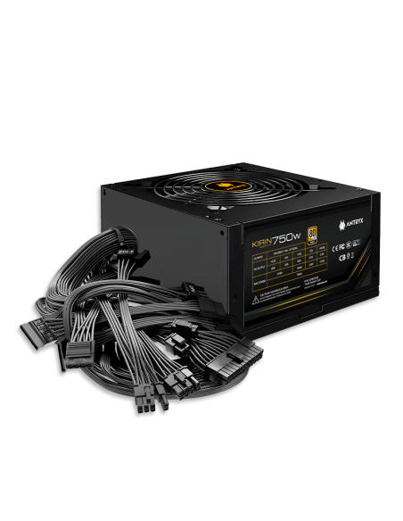 FUENTE DE PODER ANTRYX 750W KIRIN GOLD LITE ( GPW750S ) 80PLUS GOLD