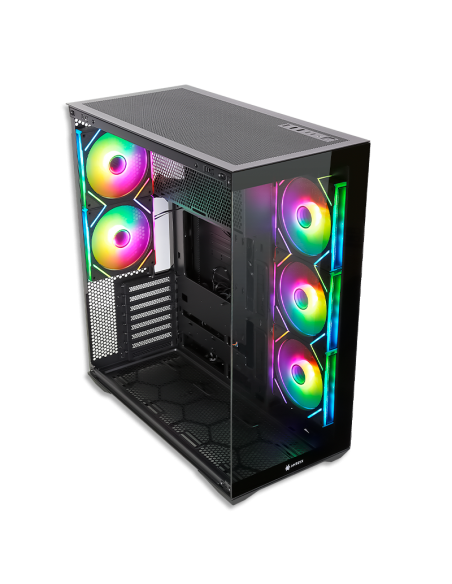 CASE ANTRYX FX 970 PRO BLACK ( AC-FX970KP ) S/FUENTE | PANEL VIDRIO | 5 LED-ARGB