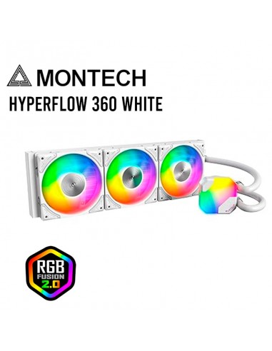 SISTEMA DE ENFRIAMIENTO LIQUIDO MONTECH HYPERFLOW ARGB 360 BLANCO