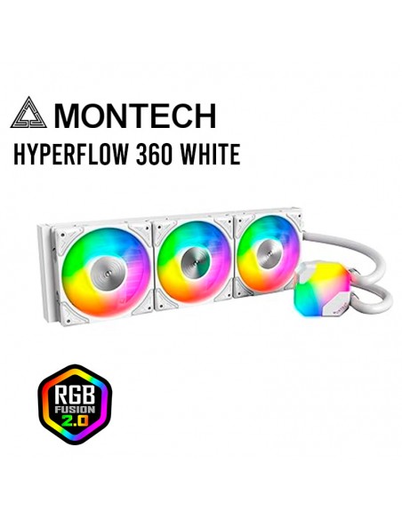 SISTEMA DE ENFRIAMIENTO LIQUIDO MONTECH HYPERFLOW ARGB 360 BLANCO
