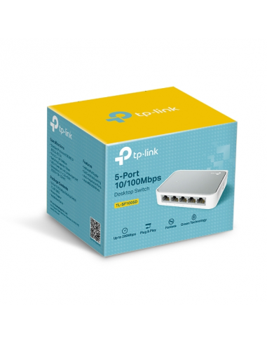 SWITCH TP-LINK (TL-SF1005D) 5 PUERTOS | 10/100...