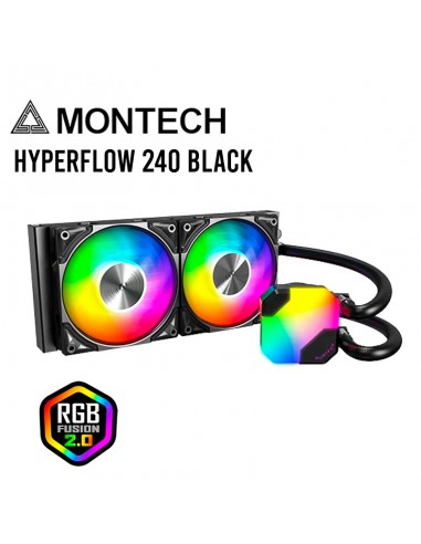 SISTEMA DE ENFRIAMIENTO LIQUIDO MONTECH HYPERFLOW ARGB 240 BLACK