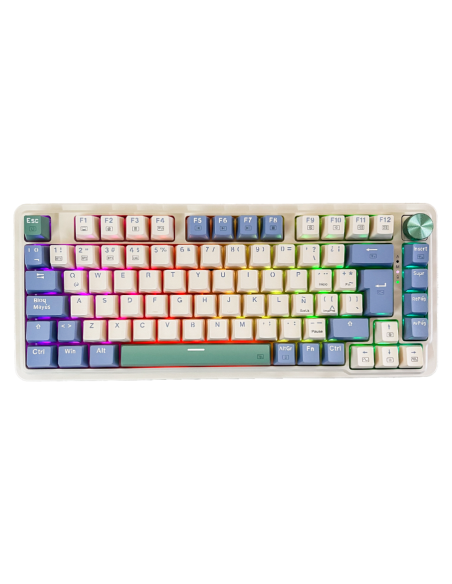 TECLADO GAMER REDRAGON UCAL PRO ( K673CPG-RGB-PRO SP ) WIRELESS - BT - USB-C | SWITCH RED | LED-RGB