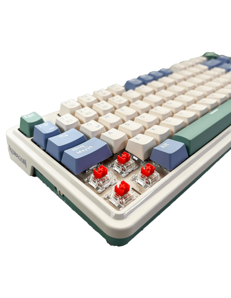 TECLADO GAMER REDRAGON UCAL PRO ( K673CPG-RGB-PRO SP ) WIRELESS - BT - USB-C | SWITCH RED | LED-RGB