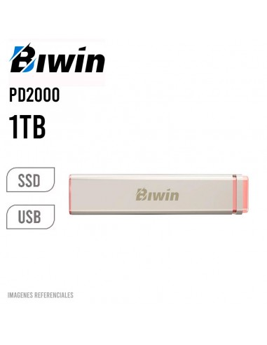 DISCO SOLIDO SSD EXTERNO BIWIN 1TB PD2000 ( BPD200001TB-RGX ) GOLD | TIPO-C USB 3.2 GEN 2X2