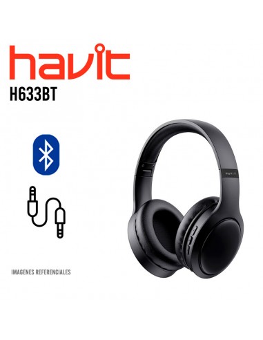 AUDIFONO HAVIT (H633BT) NEGRO | BLUETOOTH | AUX