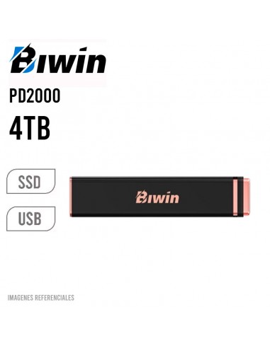 DISCO SOLIDO SSD EXTERNO BIWIN 4TB PD2000 ( BPD200004TB-RGH ) BLACK | TIPO-C USB 3.2 GEN 2X2