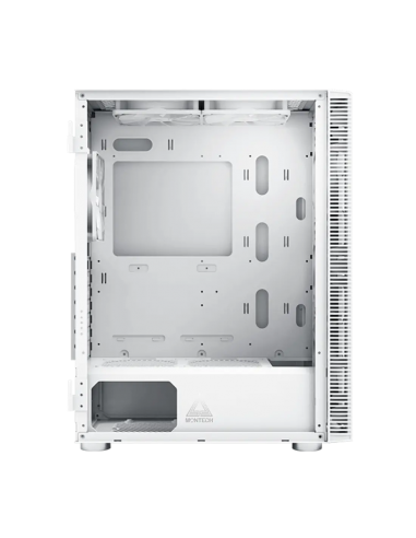 CASE MONTECH X3 GLASS WHITE  S/FUENTE|VIDRIO...
