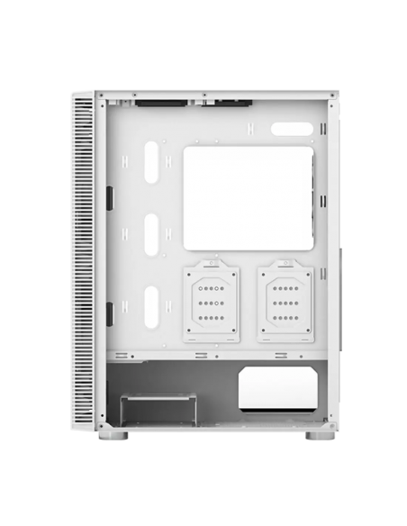 CASE MONTECH X3 GLASS WHITE  S/FUENTE|VIDRIO TEMPLADO|LED-RGB|BLANCO