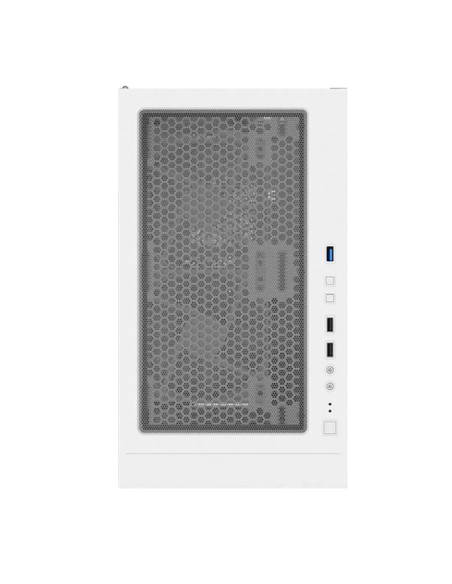 CASE MONTECH X3 GLASS WHITE  S/FUENTE|VIDRIO TEMPLADO|LED-RGB|BLANCO