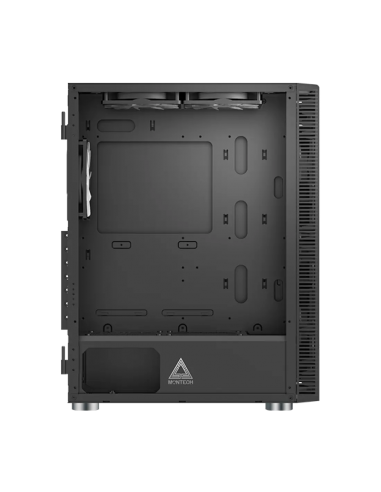 CASE MONTECH X3 MESH S/FUENTE|LED-RGB|NEGRO