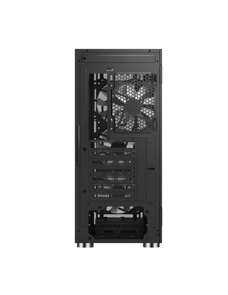 CASE MONTECH X3 MESH S/FUENTE|LED-RGB|NEGRO