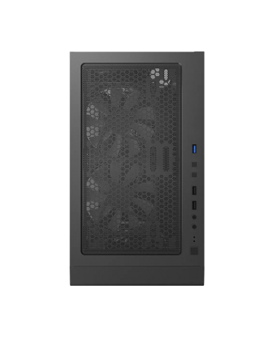 CASE MONTECH X3 MESH S/FUENTE|LED-RGB|NEGRO