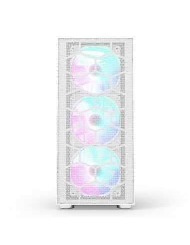 CASE MONTECH X3 MESH S/FUENTE|LED-RGB|BLANCO