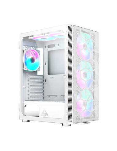 CASE MONTECH X3 MESH S/FUENTE|LED-RGB|BLANCO