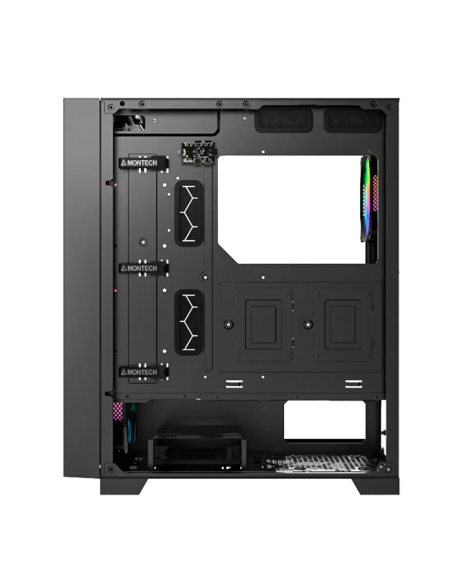 CASE MONTECH AIR 1000 PREMIUM S/FUENTE|LED-RGB|VIDRIO/MESH|NEGRO