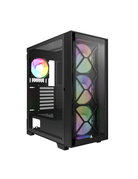 CASE MONTECH AIR 1000 PREMIUM S/FUENTE|LED-RGB|VIDRIO/MESH|NEGRO