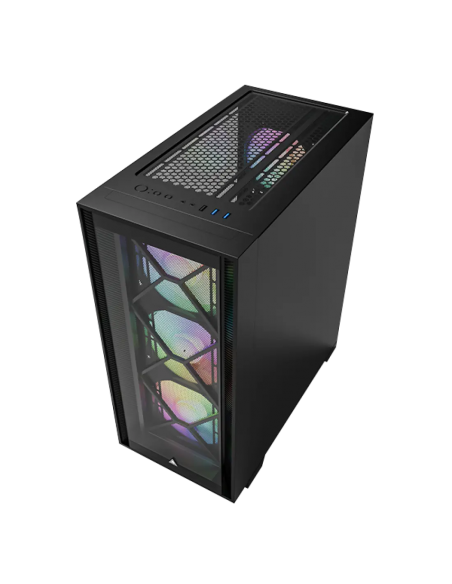 CASE MONTECH AIR 1000 PREMIUM S/FUENTE|LED-RGB|VIDRIO/MESH|NEGRO