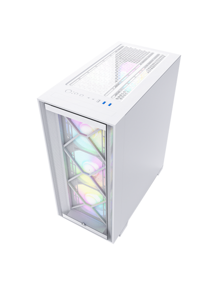 CASE MONTECH AIR 1000 PREMIUM S/FUENTE|LED-RGB|VIDRIO/MESH|BLANCO