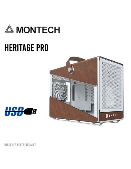 CASE MONTECH HERITAGE PRO WHITE S/FUENTE