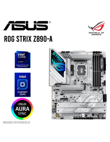MAINBOARD ASUS ROG STRIX Z890-A GAMING WIFI DDR5 (90MB1I90-M0EAY0) LGA 1851|ATX|BLANCO