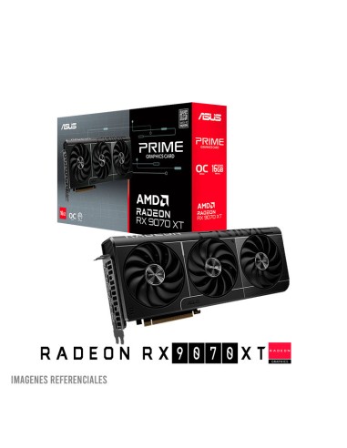 TARJETA DE VIDEO ASUS PRIME RX 9070XT 16GB (PRIME-RX9070XT-O16G) GDDR6|256 BIT