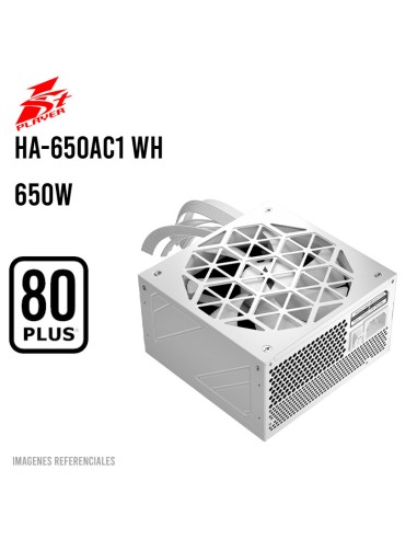 FUENTE DE PODER 1ST PLAYER 650W HA-650AC1 WHITE ( 1S-PS1ST-PS-HA-650AC1 ) 80 PLUS WHITE