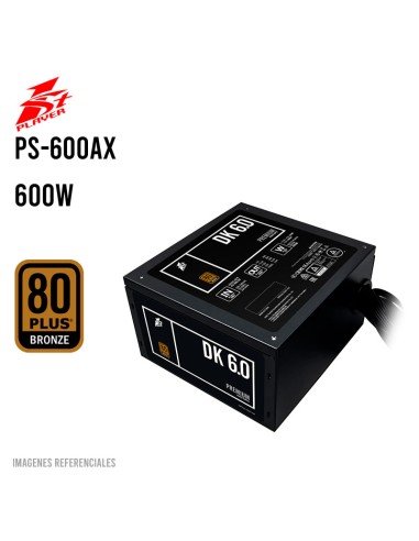 FUENTE DE PODER 1ST PLAYER PS-600AX 600W 80 PLUS BRONCE ( 1S-PS1ST-PS-600AX )
