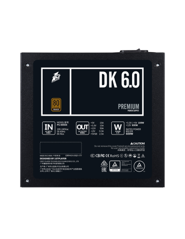 FUENTE DE PODER 1ST PLAYER PS-600AX 600W 80...