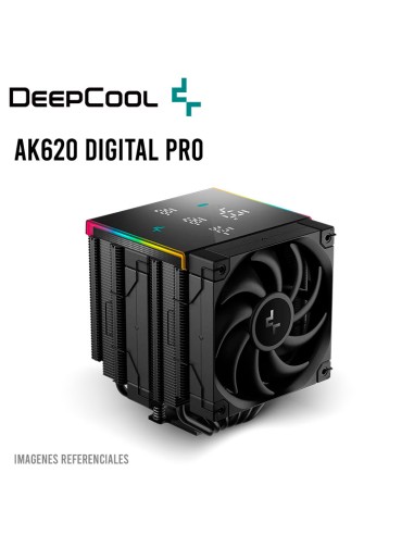 COOLER PARA PROCESADOR DEEPCOOL AK620 DIGITAL PRO (R-AK620-BKAPMN-G) LED-RGB