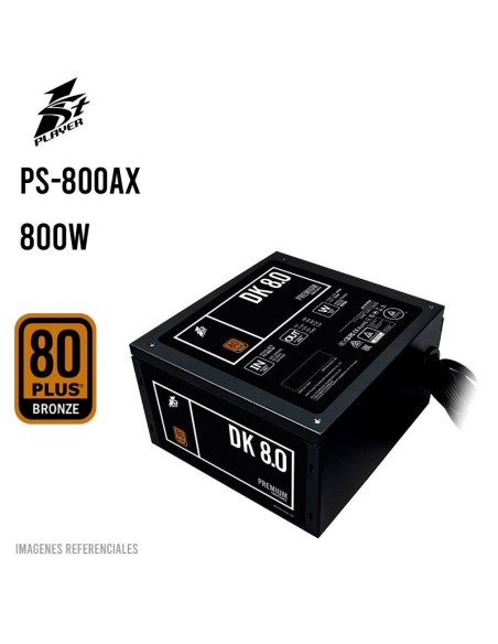 FUENTE DE PODER 1ST PLAYER 800W PS-800AX (1S-PS1ST-PS-800AX P) 80 PLUS BRONZE