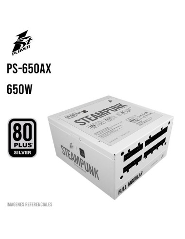 FUENTE DE PODER 1ST PLAYER 650W PS-650AX ( 1S-PS1ST-PS-650AX ) 80 PLUS SILVER | FULL MODULAR