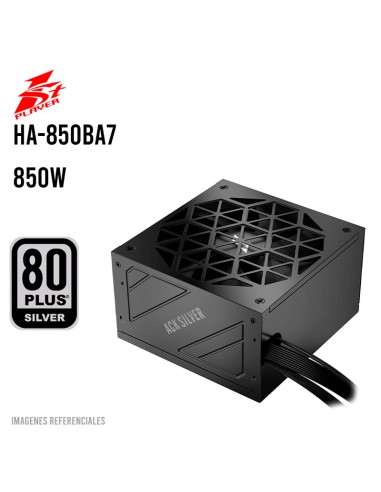 FUENTE DE PODER 1ST PLAYER 850W HA-850BA7 ( 1S-PS1ST-PS-HA-850BA7 BLACK ) 80 PLUS SILVER