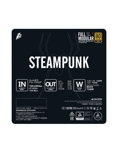 FUENTE DE PODER 1ST PLAYER 750W PS-750SP...