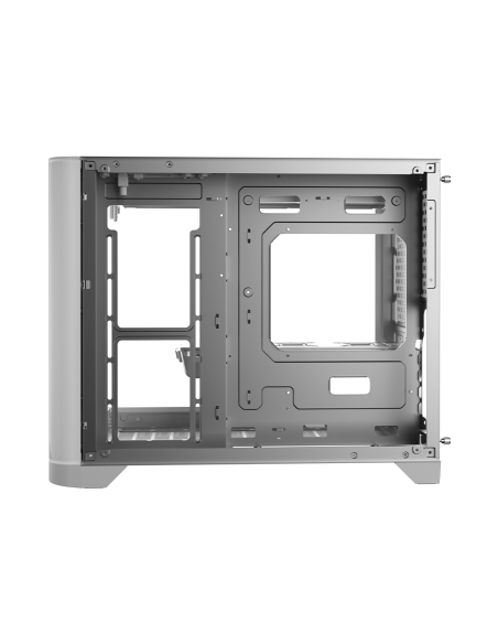 CASE 1ST PLAYER UV6 WHITE ( 1S-CA1ST-UV6 ) SIN FUENTE | VIDRIO TEMPLADO | LED-RGB