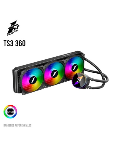 SISTEMA DE ENFRIAMIENTO LIQUIDO 1ST PLAYER TS3 360 BLACK (1S-OOC-TS3 360) LED-ARGB