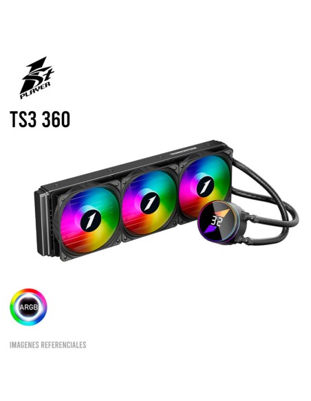 SISTEMA DE ENFRIAMIENTO LIQUIDO 1ST PLAYER TS3 360 BLACK (1S-OOC-TS3 360) LED-ARGB