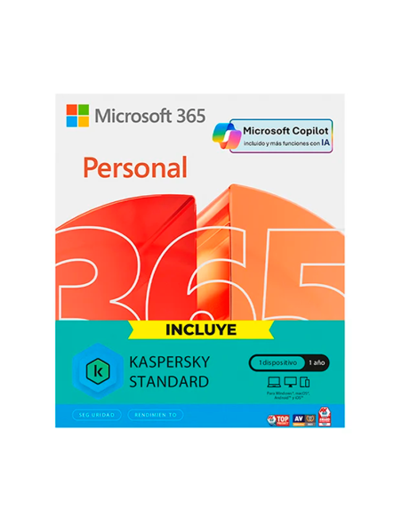 LICENCIA MICROSOFT 365 PERSONAL 12 MESES VIRTUAL (EP2-32316-TPK) 1PC OEM