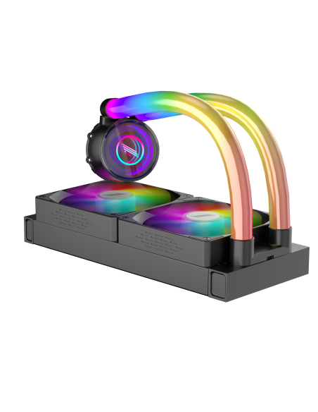 SISTEMA DE ENFRIAMIENTO LIQUIDO 1ST PLAYER MT240 IS BLACK (1S-OOC MT240(IS)) LED-ARGB