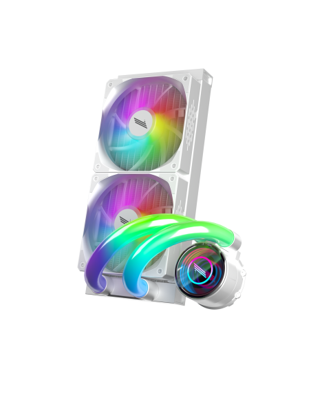 SISTEMA DE ENFRIAMIENTO LIQUIDO 1ST PLAYER MT240 IS WHITE (1S-OOC MT240(IS)) LED-ARGB