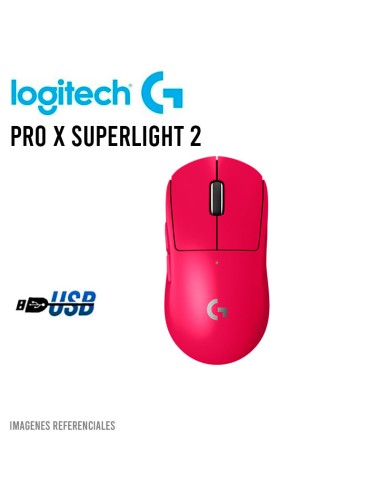 MOUSE LOGITECH G PRO X SUPERLIGHT 2 MAGENTA WIRELESS ( 910-006796 ) GAMING | LIGHTSPEED
